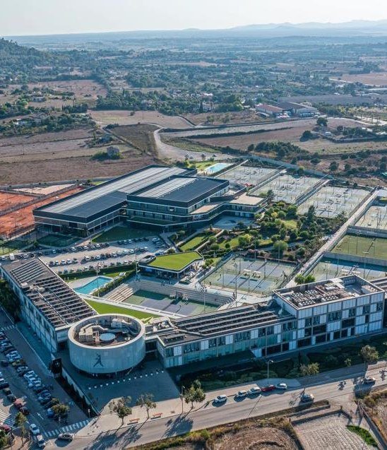 Campus de la Rafa Nadal Academy vu du ciel